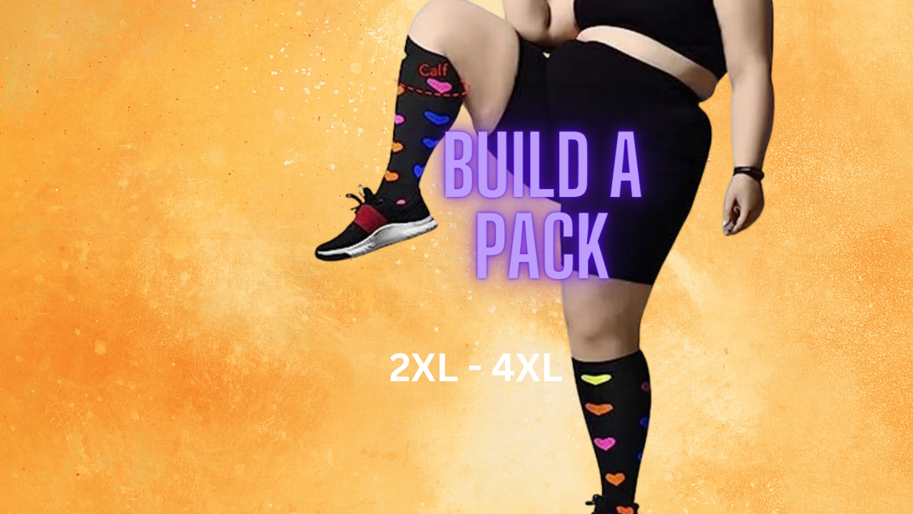 BUILD A PACK - WIDE CALF COMPRESSION SOCKS 20-30 mmHg Graduated