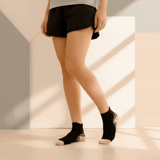Beige Ankle Compression Socks