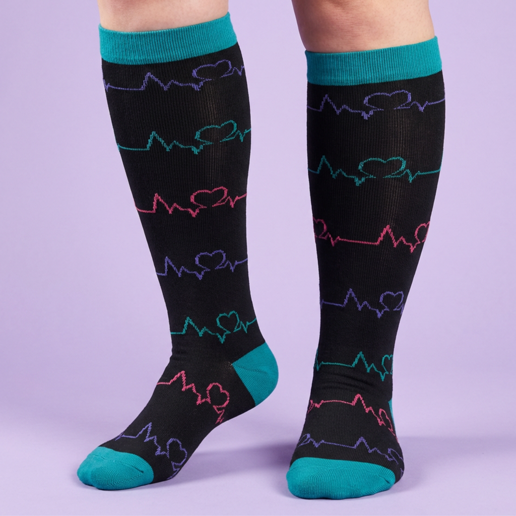 Bundle & Save Compression Socks Blue Heart Beat – sockymate