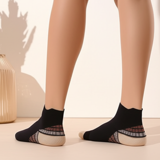 Beige Ankle Compression Socks