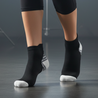 Grey Ankle Compression Socks