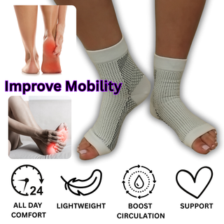 Black With White Stitch Compression Sleeve