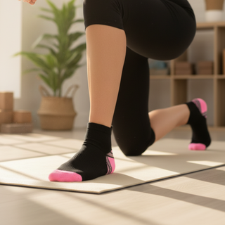 Pink Ankle Compression Socks