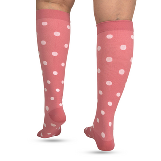 Pink White Polka Dots