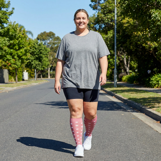 Pink White Polka Dots