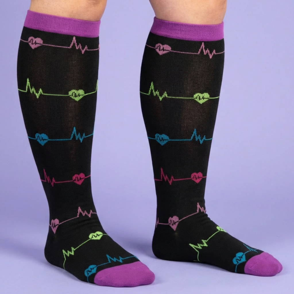 Compression Socks Bundle & Save Purple Heart Beat – sockymate
