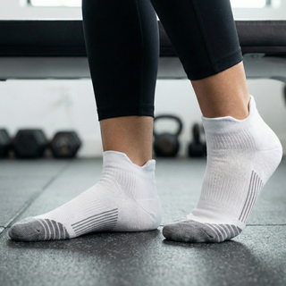 White Ankle Compression Socks