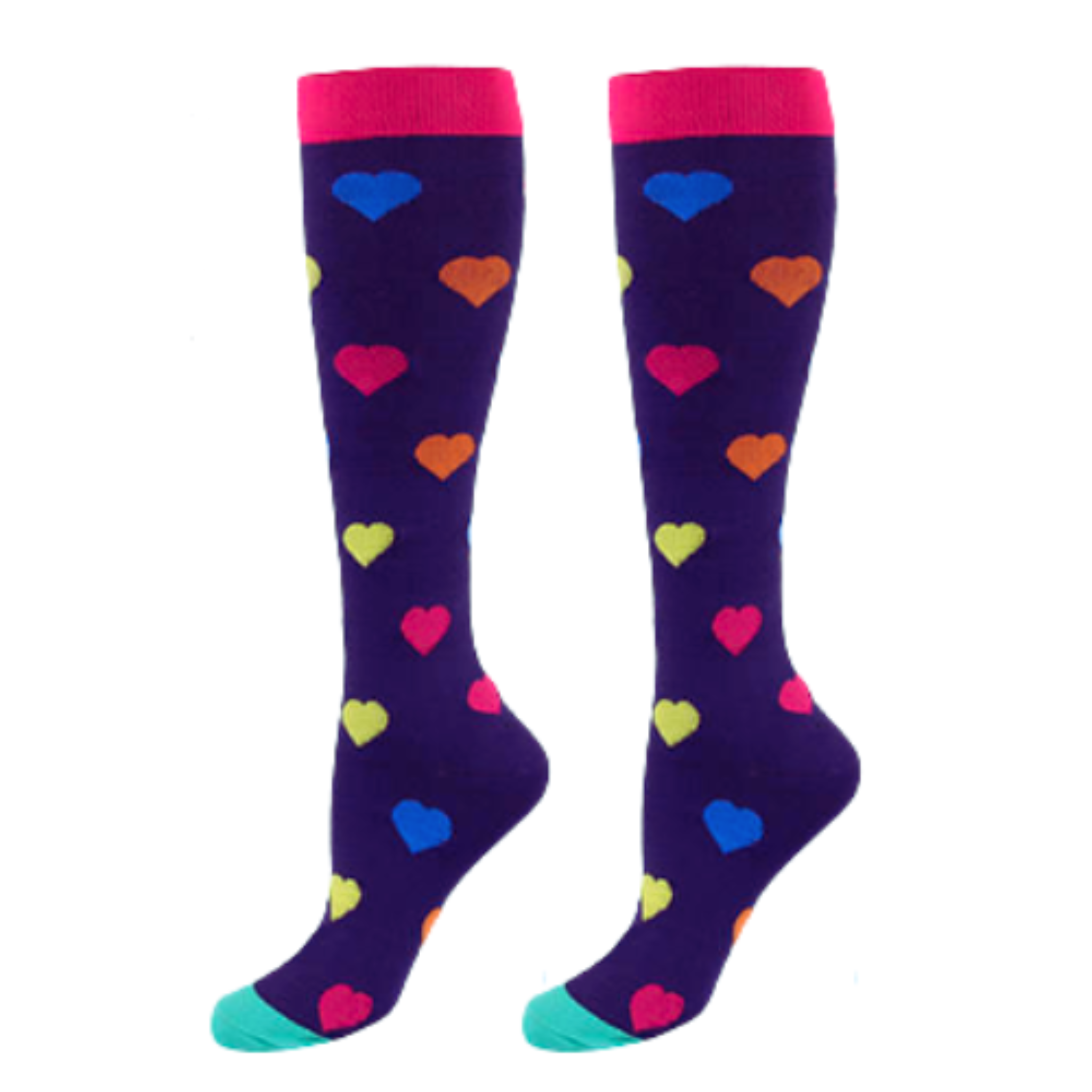 Compression Socks Bundle & Save Colorful Hearts – socky mate