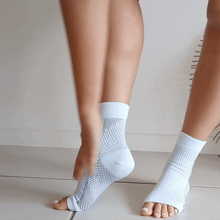 White With Black Stitch Compression Sleeve